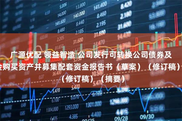 广源优配 领益智造 公司发行可转换公司债券及支付现金购买资产并募集配套资金报告书（草案）（修订稿）（摘要）